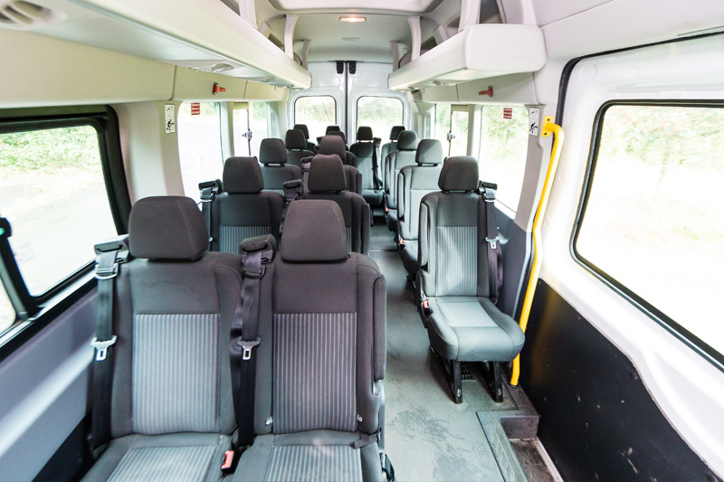 Minibus interior